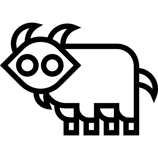 Goat facing Left icon