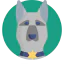 Police dog Symbol 64x64