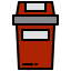 Rubbish bin icon 64x64