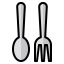 Spoon and fork アイコン 64x64
