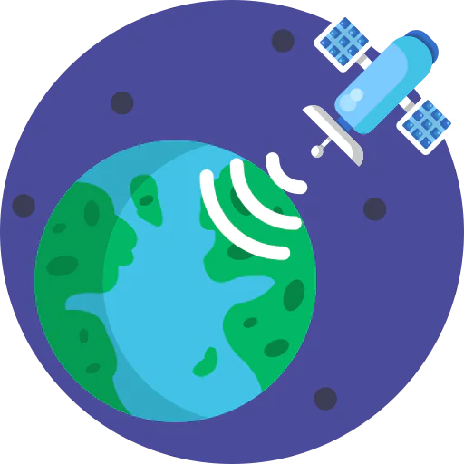 Signal satellite icon