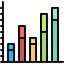 Bars chart ícone 64x64