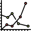 Line graph ícono 64x64