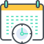 Wall calendar icon 64x64
