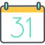 Weekly calendar icon 64x64