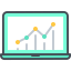 Line chart icon 64x64