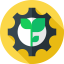 Sustainable factory icon 64x64