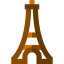 Eiffel tower icon 64x64