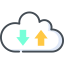 Computing cloud icon 64x64