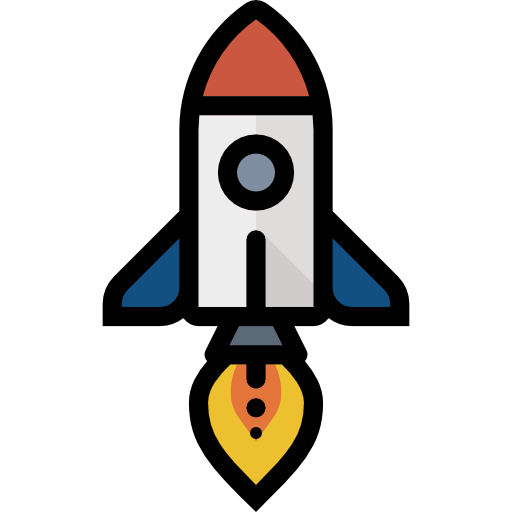 Rocket launch icon