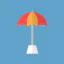 Sun umbrella ícone 64x64