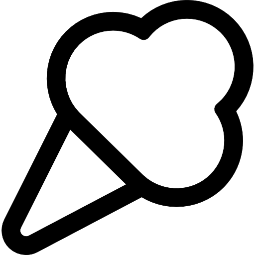 Ice cream cone outline icon