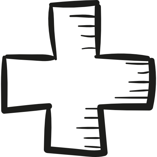 Draw Adding Cross icon