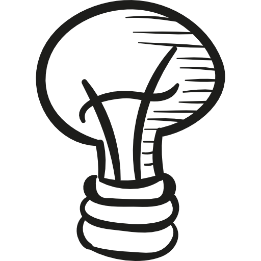 Draw Light Bulb icon