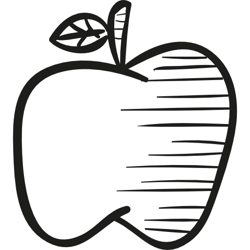 Drawing of an apple icon
