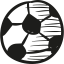 Футбольный мяч на детской площадке иконка 64x64