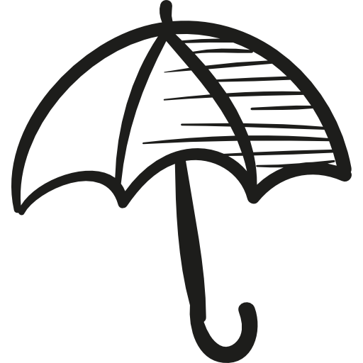 Draw Open Umbrella icon
