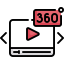 360 video ícono 64x64