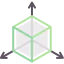3D design ícono 64x64