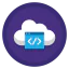 Cloud coding icon 64x64