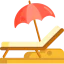 Beach chair ícone 64x64