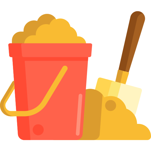 Sand bucket icon