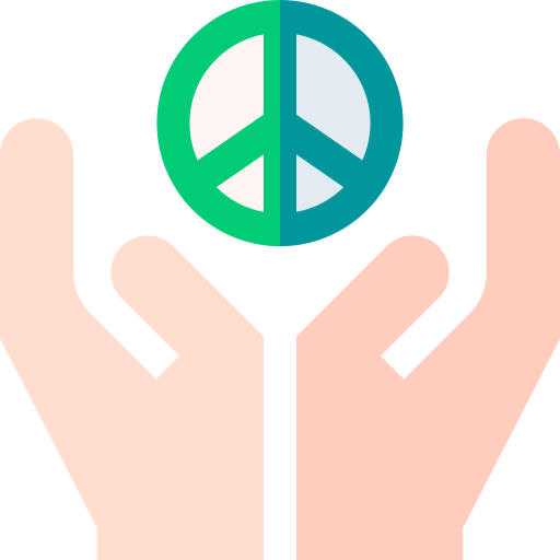 Peace symbol icon