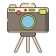 Camera tripod icône 64x64