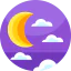 Crescent moon ícono 64x64