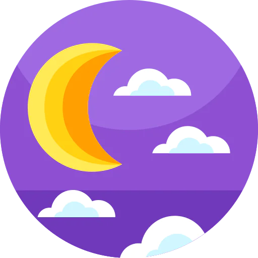 Crescent moon icône