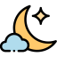 Облачная ночь иконка 64x64