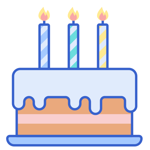 Birthday cake ícone