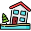 Flooded house icon 64x64