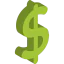 Символ доллара иконка 64x64