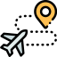 Flight route icon 64x64