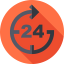 24 hours icon 64x64