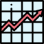 Line chart アイコン 64x64