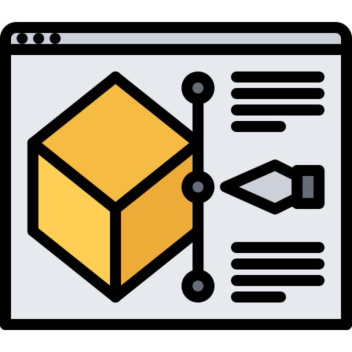 3d modeling ícono