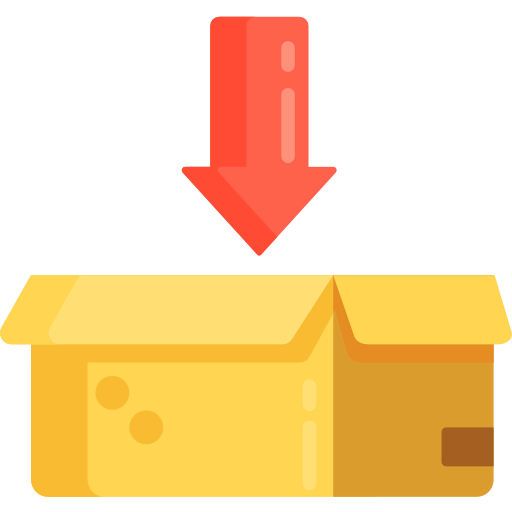 Cardboard box icône