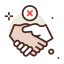 No handshake icon 64x64