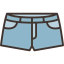 Denim shorts icon 64x64