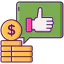 Cost per engagement icon 64x64