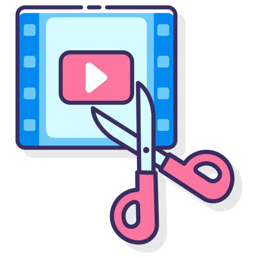 Video editing icône