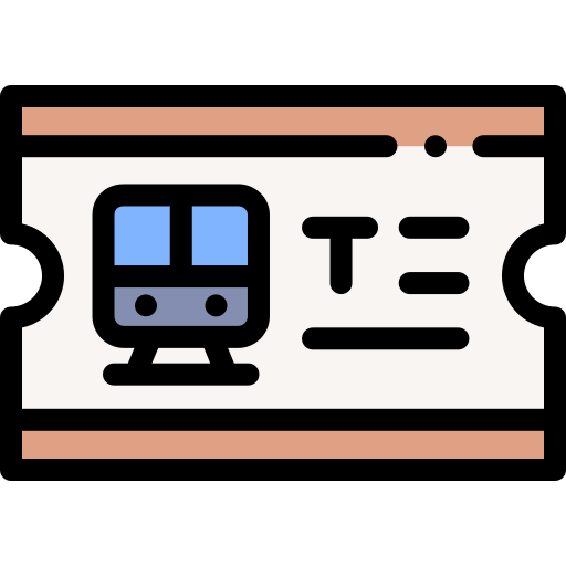 Train ticket icon