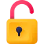 Open padlock Symbol 64x64