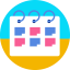 Desk calendar icon 64x64