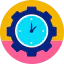 Circular clock icon 64x64