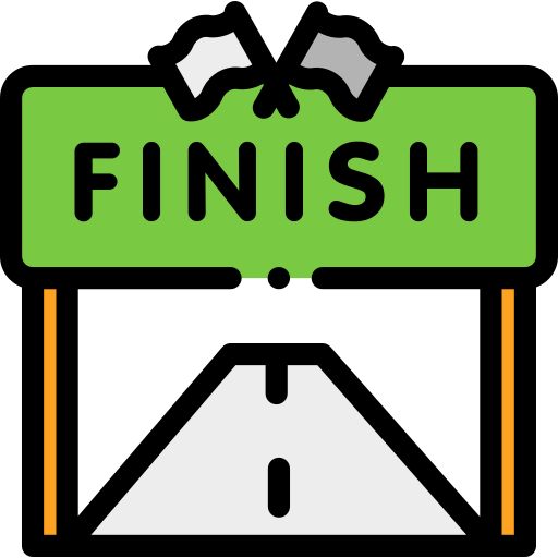 Finish line icon