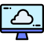 Cloud computing ícone 64x64
