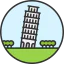 Leaning tower of pisa ícone 64x64